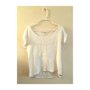 Billabong white short sleeve sweater